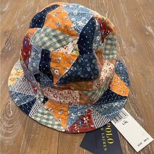 Polo Ralph Lauren Vintage Inspired Patchwork Bucket Hat Multicolor